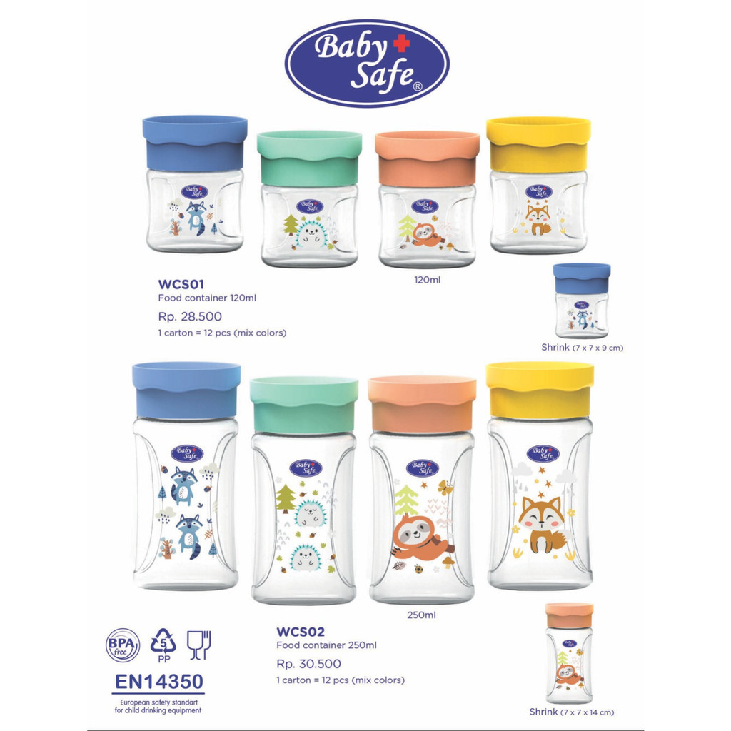 Baby Safe Milk Powder Container Tempat Susu Bubuk Bayi 250ml WCS02