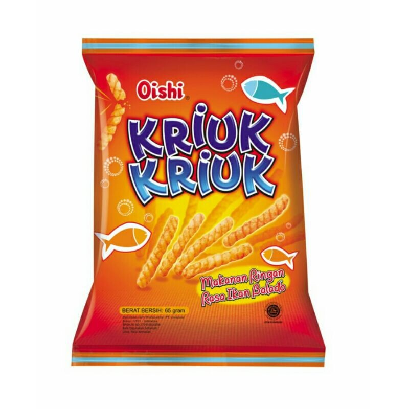 

Oishi Kriuk Kriuk Snack Ikan Balado 60 g