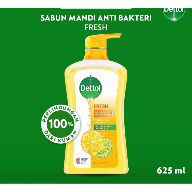 Dettol Fresh yuzu citrus body wash 625g