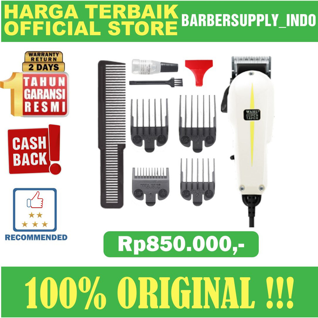 Wahl Super Taper COMPLETE ORIGINAL Alat Cukur Super Taper Lengkap
