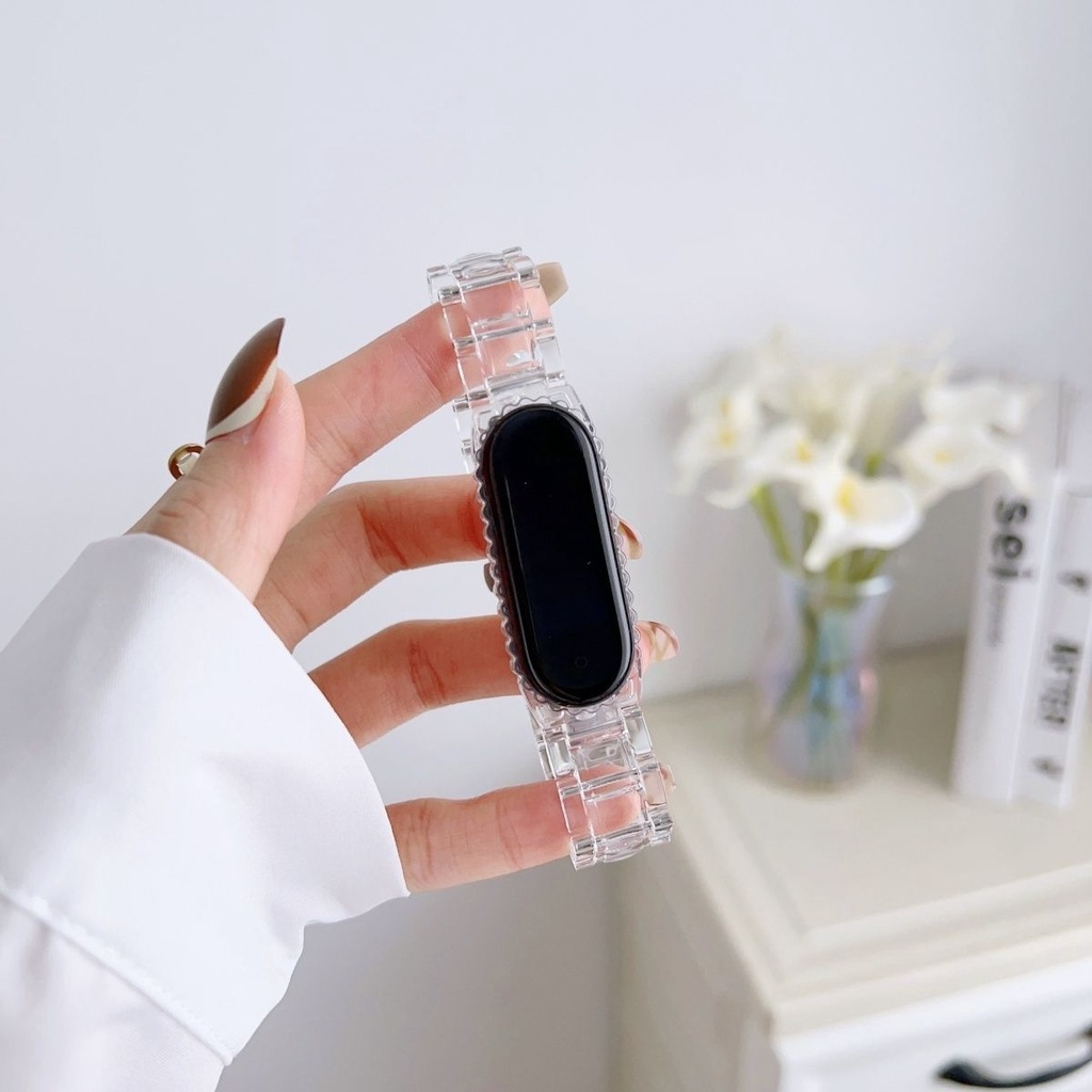 Mi Band Strap Candy Strap Xiaomi Band 3 4 5 6 7 Transparent Strap