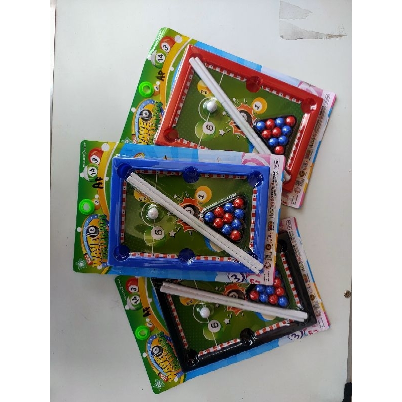 Mainan Anak Billiard 1 set / Mainan Billiard Mini / Mainan Billiard Plastik