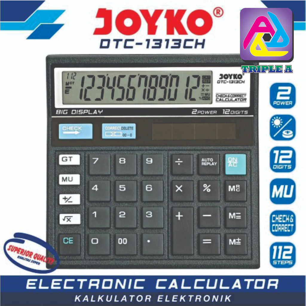 

Calculator / Kalkulator Joyko DTC-1313CH / 12 Digits