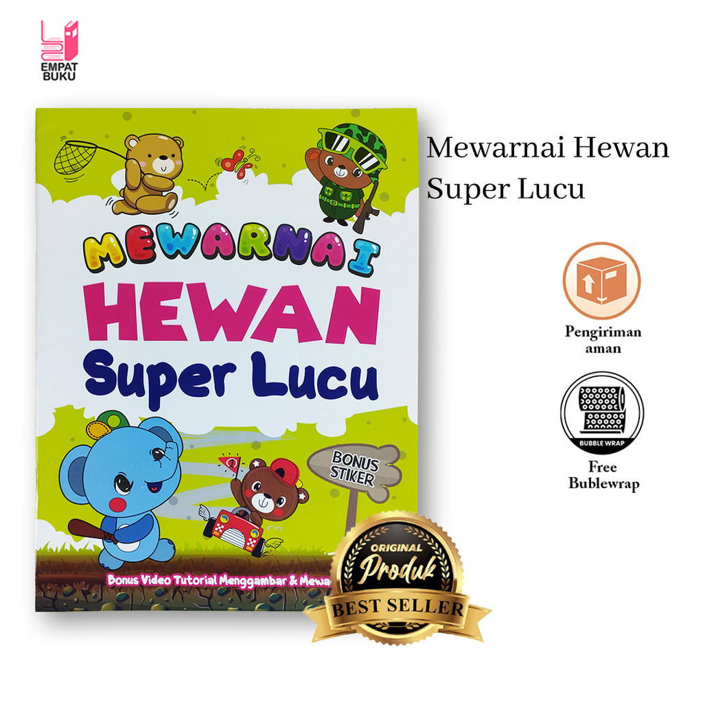 

BUKU MEWARNAI HEWAN SUPER LUCU