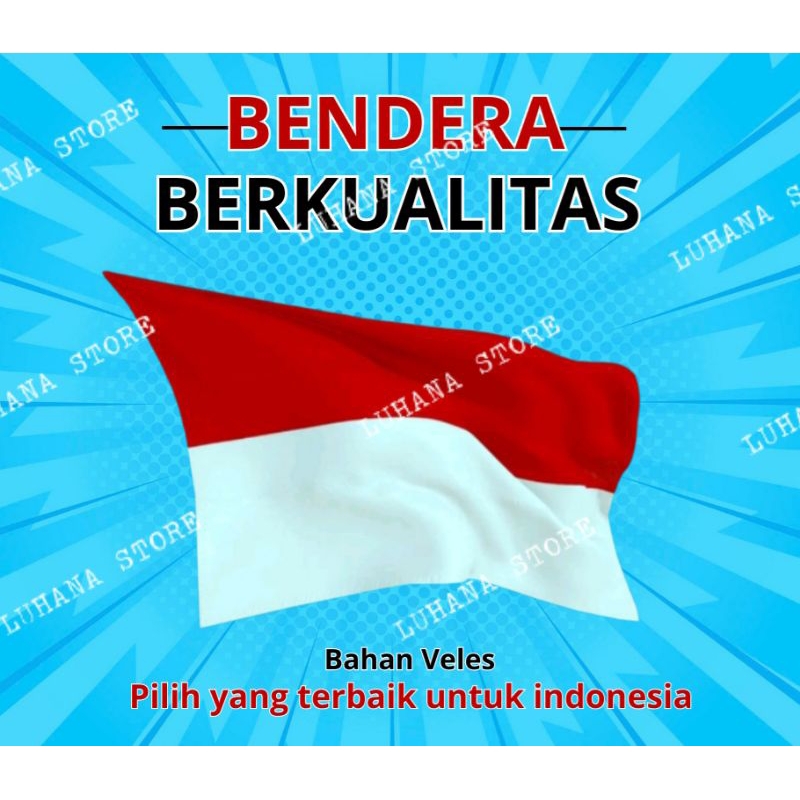 Bendera Merah Putih Indonesia Bendera Merah Putih Kecil Sedang Besar Jumbo Kain Peles