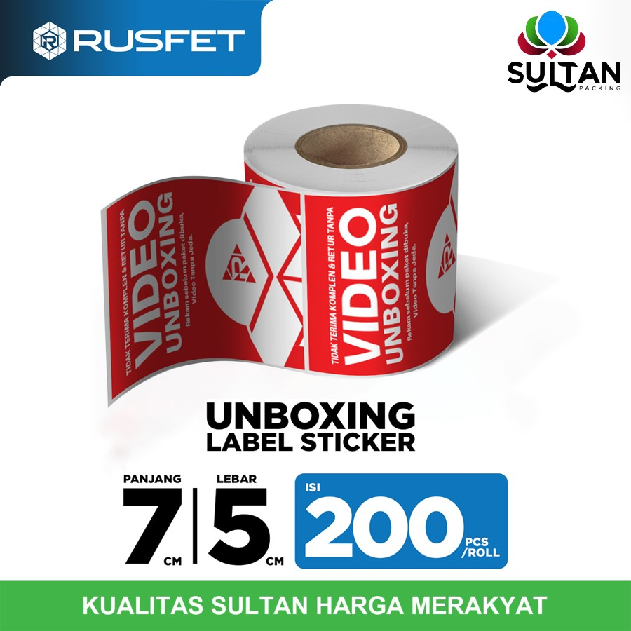 

Sticker unboxing roll stiker video unboxing 7x5cm label video unboxing