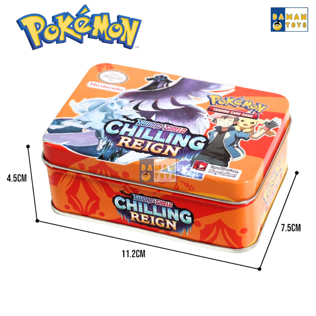 42pcs Kartu Pokemon Kaleng 1 Box Pack