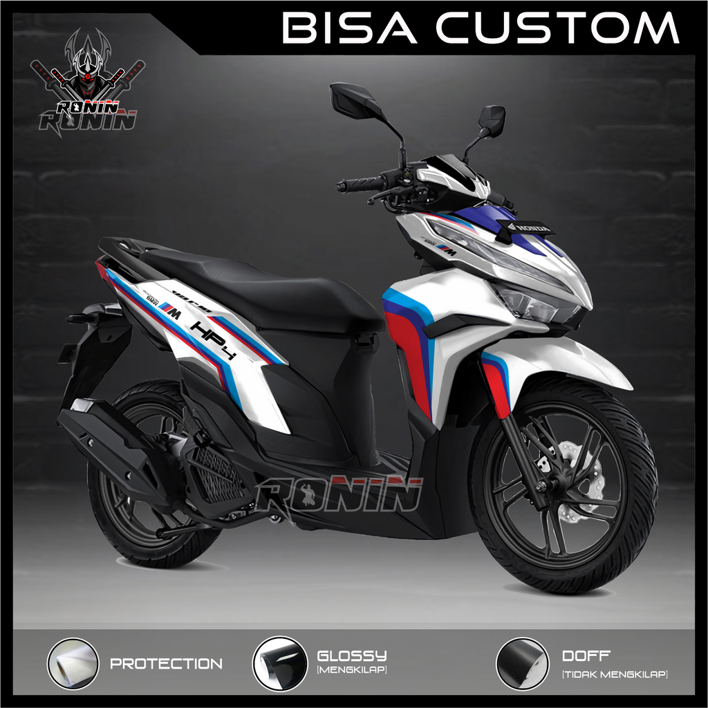 Sticker Decal FULL BODY All New Vario 125 (2022) Motif BMW wh Livery