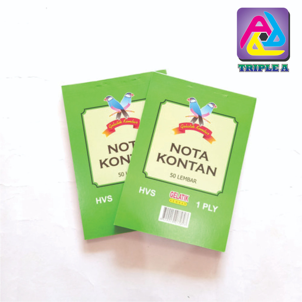 

NOTA GELATIK KEMBAR 1 PLY 1/4 FOLIO