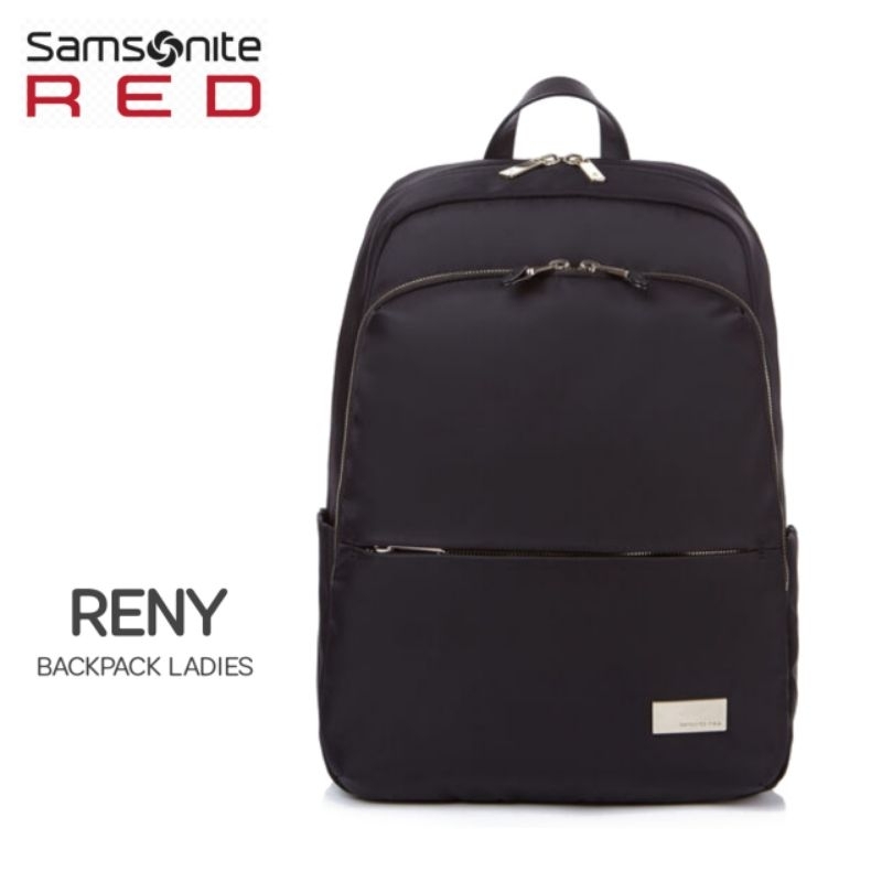 TAS SAMSONITE RED RENY BACKPACK LADIES LAPTOP 14.1 INCH ORIGINAL