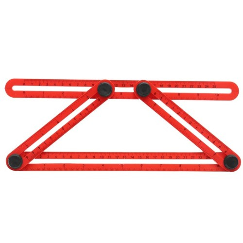 PENGGARIS LIPAT 4 sisi siku serbaguna Adjustable untuk ubin dan keramik merah dan kuning