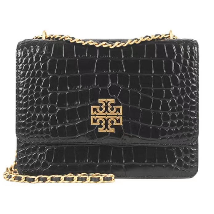 TB Tory Burch 141029 Britten New Crocodile Cowhide Chain Bag Single Shoulder Bag Crossbody Bag  dfb