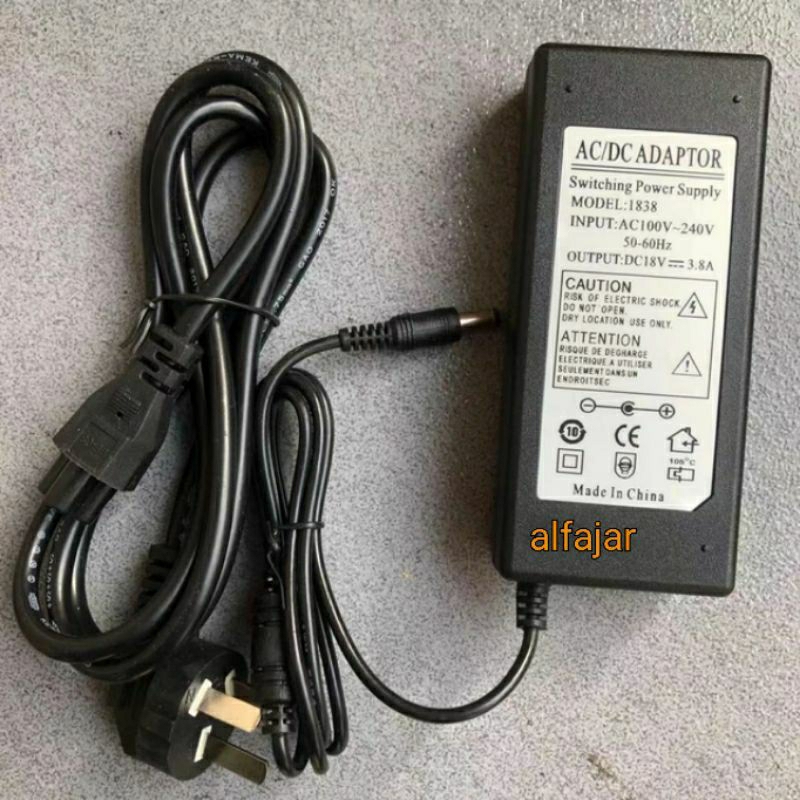 Power Supply 1836 AC Adaptor Charger Splicer 18V 3.8A ilsintech Swift-F1 Swift -F2, Swift - F3