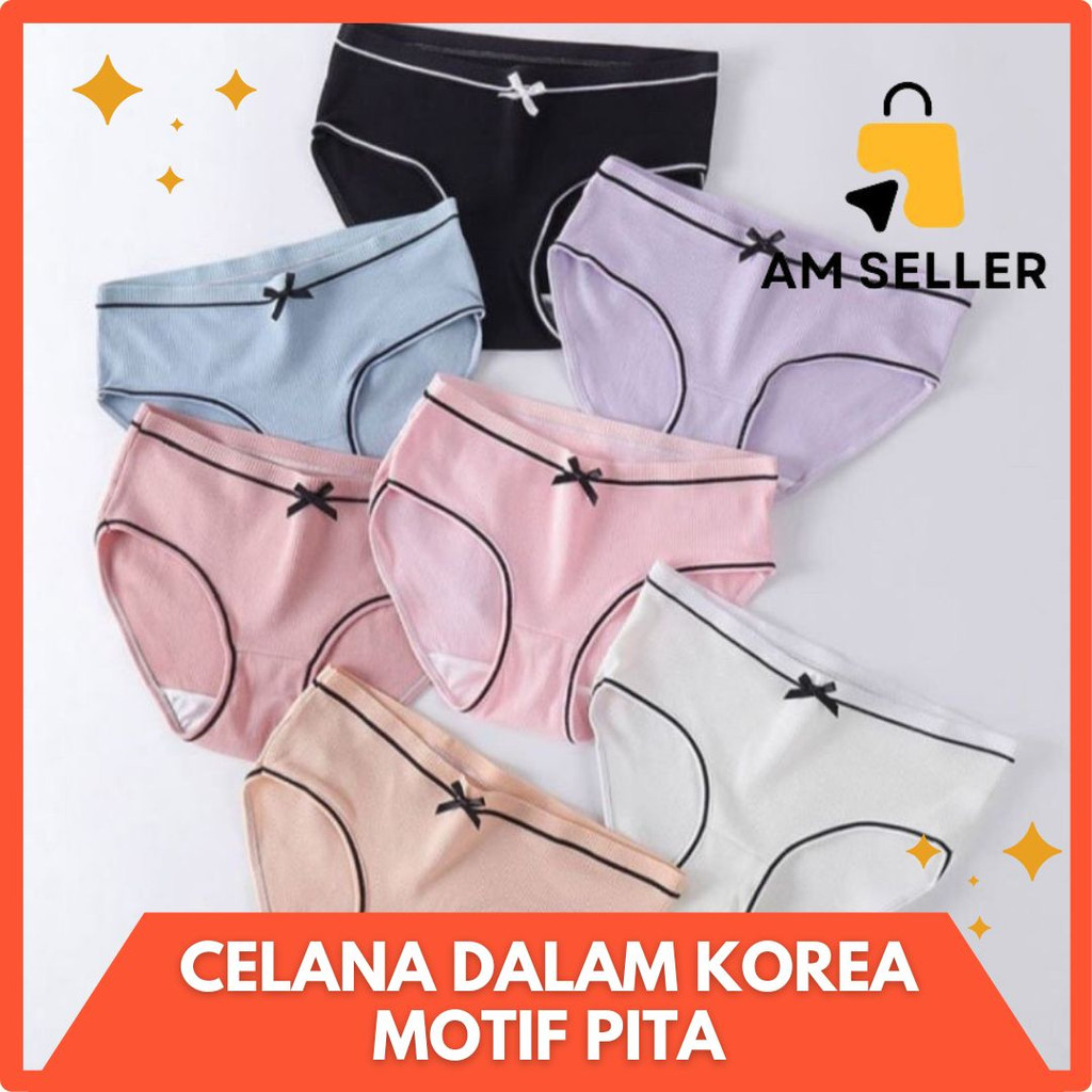 CELANA DALAM WANITA FASHION MOTIF PITA/UNDERWEAR CEWEK MOTIF PITA BAHAN KATUN