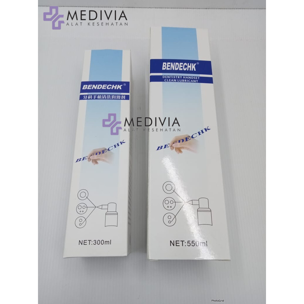 MINYAK HANDPIECE DENTAL SPRAY BENDECHK 550ML PELUMAS OIL HIGHSPEED LOW SPEED