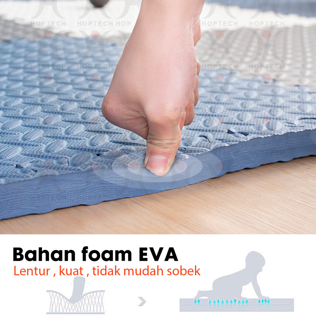 Matras Evamat Matras Puzzle Karpet Puzzle Matras Alas Lantai Evamat 30x30cm Lembut Matras Bermain