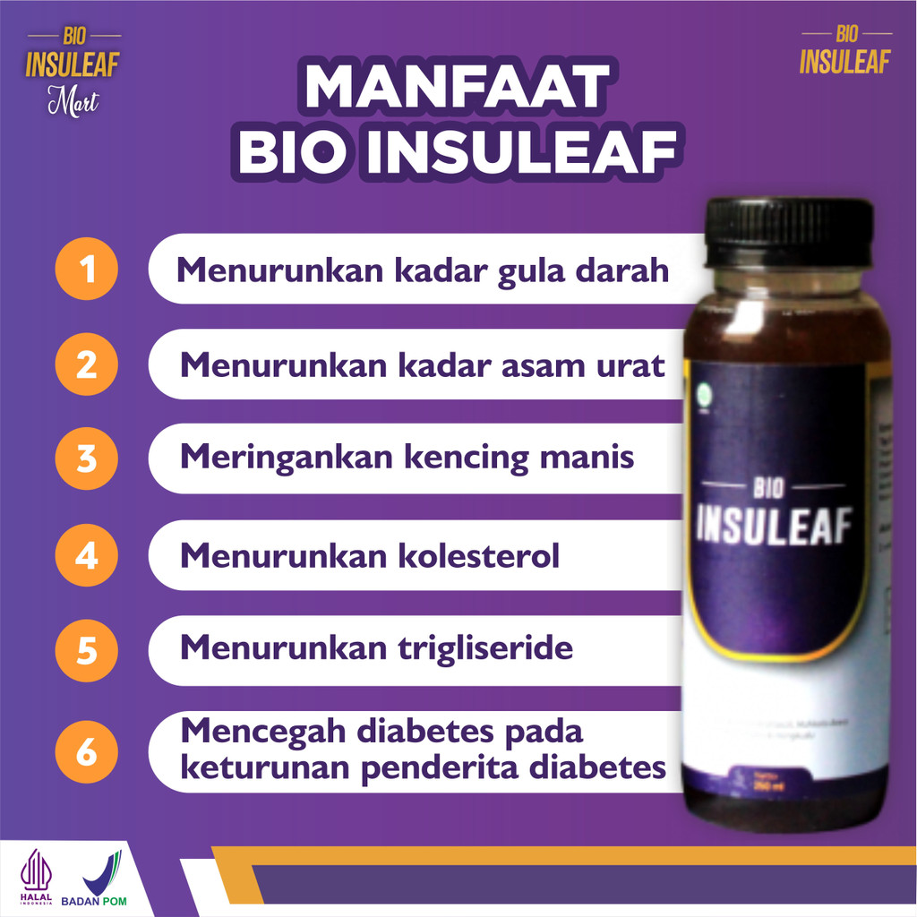 Bio Insuleaf Herbal Diabetes Normalkan Kadar Gula Darah - 100% Original Toko Pusat - Diskon 22%