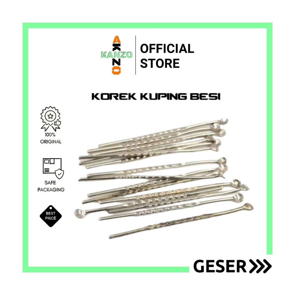 Kanzo - Korek Kuping Besi Chroom / Korek Kuping Stainless Stell / Korek Kuping Mini