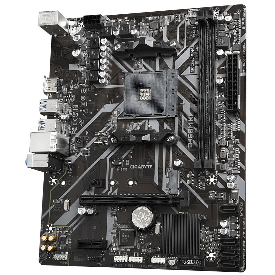 Motherboard GIGABYTE B450M-K (Socket AMD AM4, DDR4)