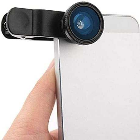 Lensa Kamera HP Smartphone 3 in 1 Fish Eye Macro Wide 0.67X Lensa Fish Eye Perlengkapan Smartphone Berkualitas