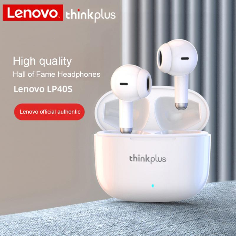 Lenovo Thinkplus LP40 PRO TWS Wireless Bluetooth Earphone Mini Earbuds Noise Reduction Headset with mic