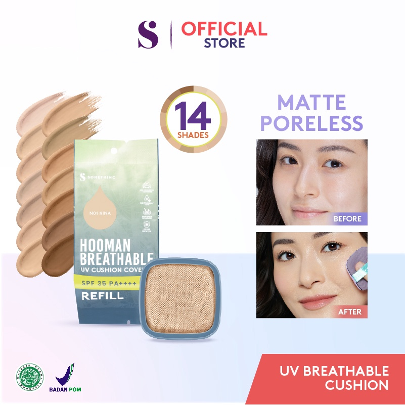 ✨ AKU MURAH ✨ SOMETHINC (REFILL) Hooman Breathable UV Cushion Cover SPF35 PA++++