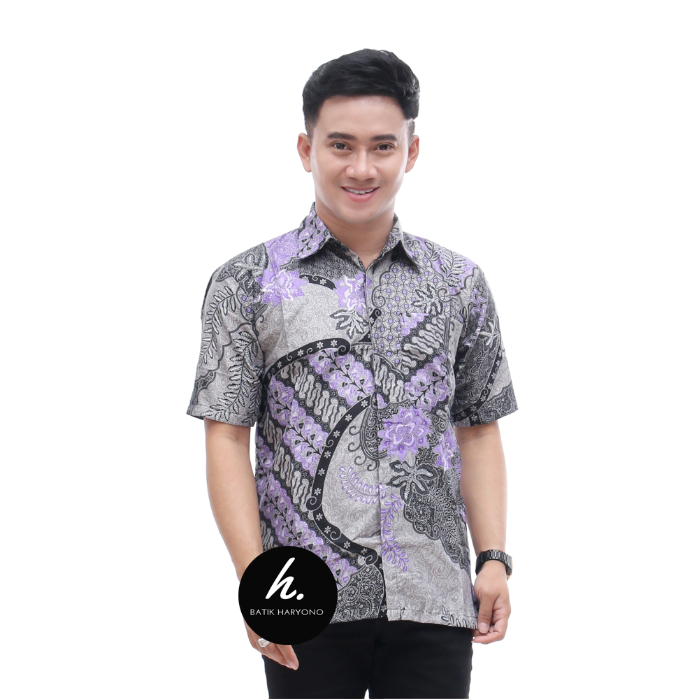 Baju Kemeja Batik Murah Pria Dewasa Lengan Pendek Terbaru Modern Seragam Kondangan