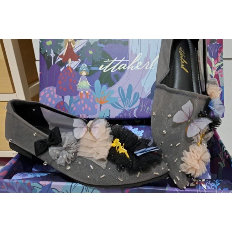 Ittaherl Katnis Slip on pointy Gravel New size 37