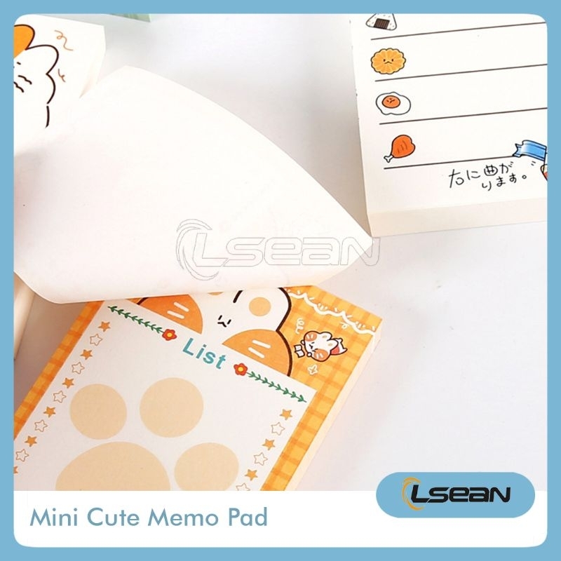 Memo Note Pad Mini Stickless Motif Lucu Kertas Memo Catatan Kecil Lucu