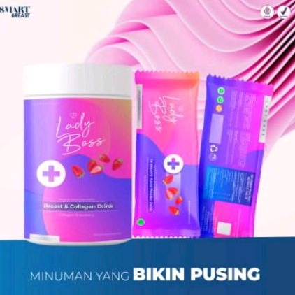 Smart Breast - Lady Boss Collagen Drink Bpom ( Suplemen Pembesar Pengencang Payudara)