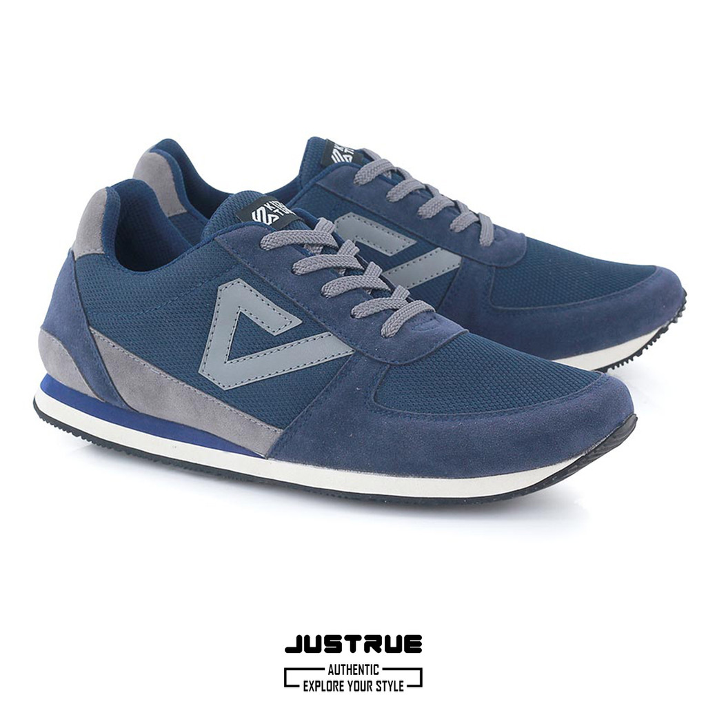 Sepatu Sneakers Pria Original Sepatu Pria Casual Navy 555