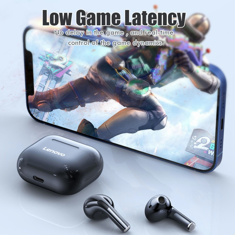 YUN Mall  Lenovo Earphone Bluetooth LP40 Pro True Wireless Bluetooth 5.1 TWS Earphone Gaming Noise Reduction Headset