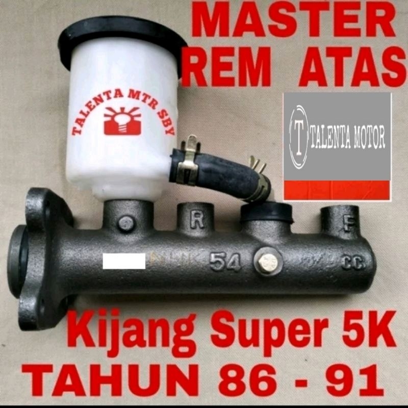 BERGARANSI. MASTER REM ATAS KIJANG SUPER 5K 1500CC 1.5 KF40 BM ASSY BRAKE MASTER PUSAT SENTRAL TAHUN