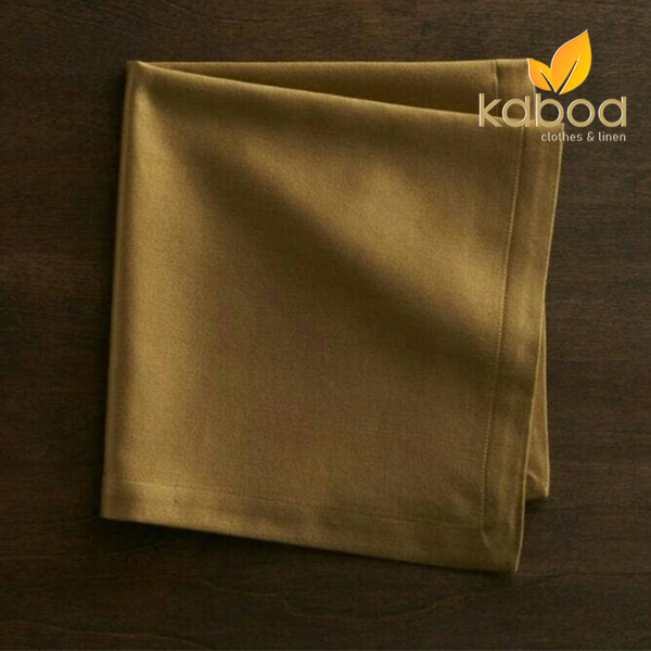 Napkin/Serbetmakanfullcotton/damaskcoklatgold