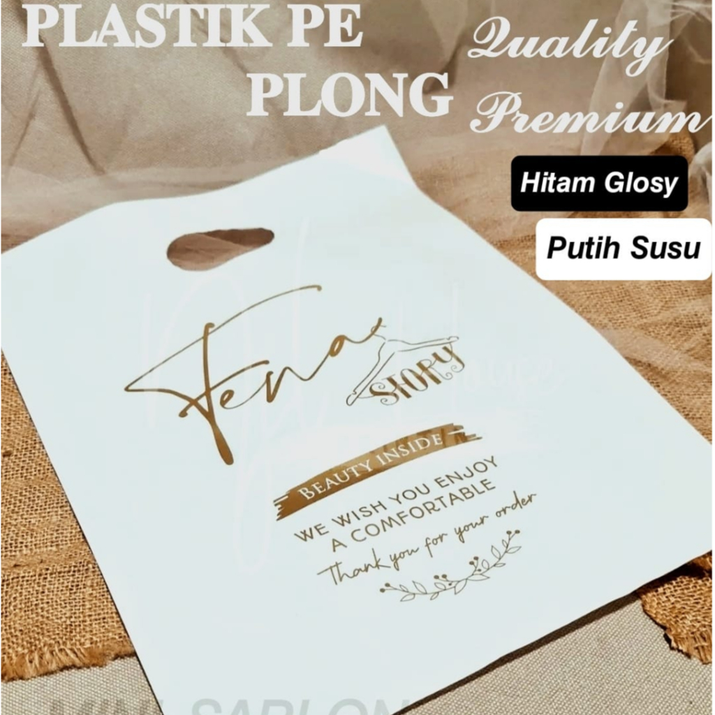 

Kantong Plastik Tebal PE Kotak Free Sablon Custom 30 x 40 Packing Olshop,Butik,Toko Baju,Sepatu