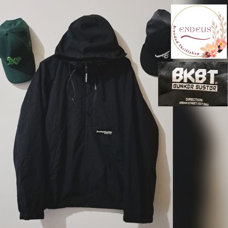 JAKET OUTDOOR WATERPROOF BUNKER*BUSTER (BKBT) OVERSIZE XXL WARNA HITAM