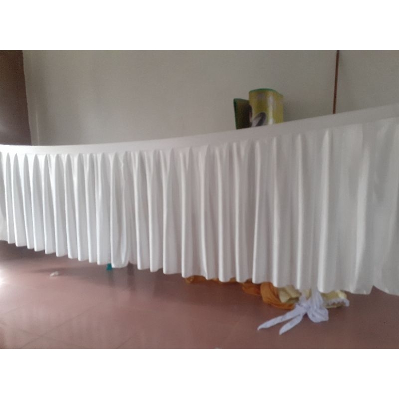skirting meja panjang 8 meter tinggi 75 cm