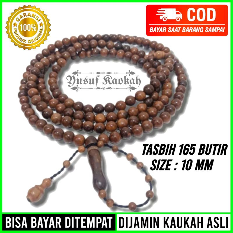 Tasbih Kokka Kaokah Kaukah Asli 100% Original Bulat 165 Butir Uk 10Mm Murah