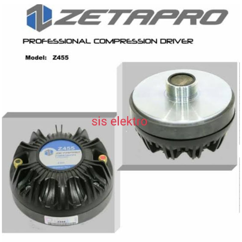 Driver Tweeter Zetapro Z 455
