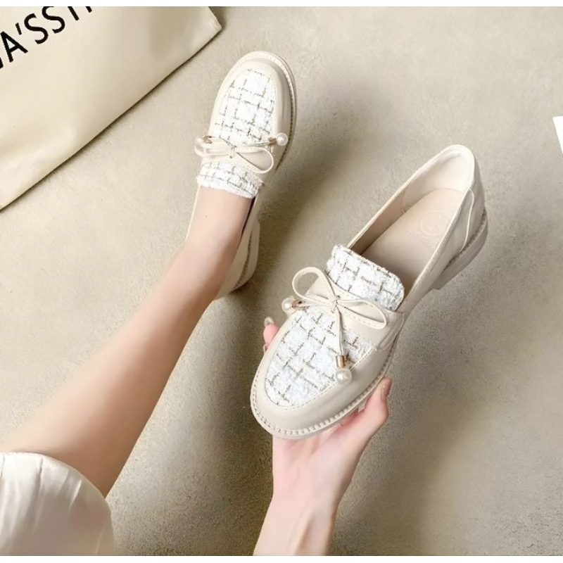 SEPATU WANITA LOAFERS '' OOTD '' DOCMART STYLE KOREA PREMIUM 032