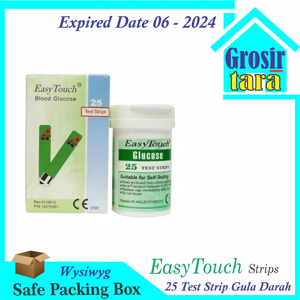 Strip Stik Gula Darah Easy Touch Strip EasyTouch Blood Glucose
