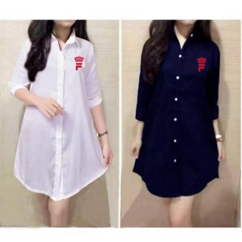 Baju Atasan Wanita Terbaru kemeja wanita putih hitam dewasa Baju trend masakini Tunic Terbaru Tunik 