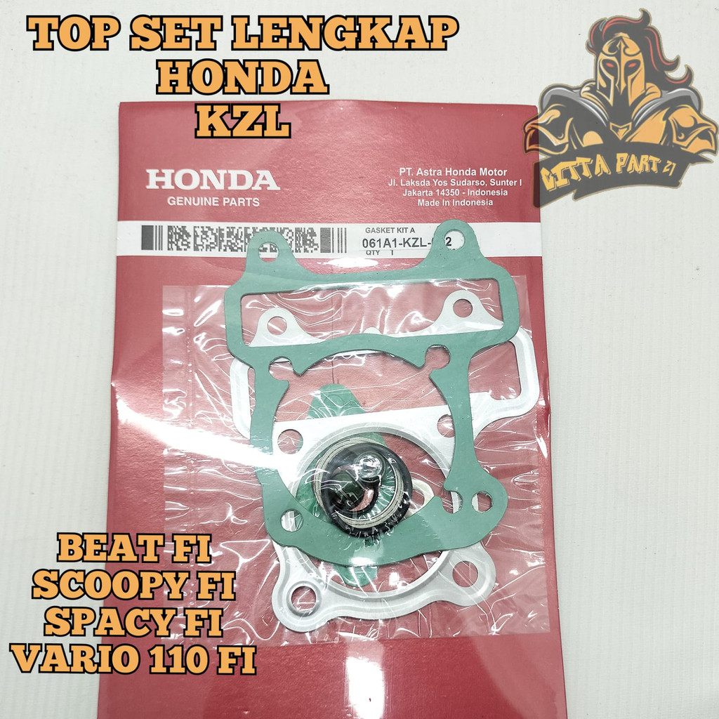 PACKING TOP SET LENGKAP HONDA AHM KZL KUALITAS ASLI ORIGINAL HONDA AHM BEAT FI SCOOY FI SPACY FI VARIO 110 FI STATER KASAR