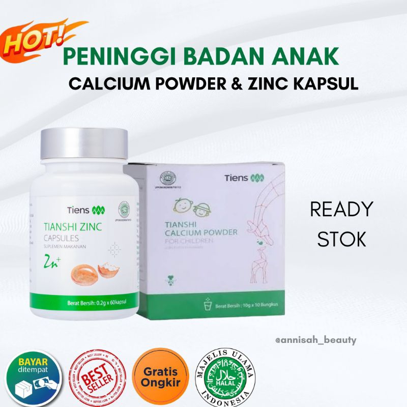

Paket Peninggi Badan Tiens Original Susu NHCP dan Zinc Kapsul
