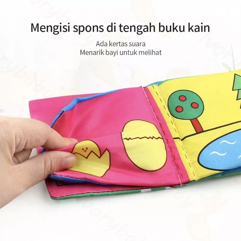 Makassar ! Buku bantal bayi soft book buku edukasi anak bantal buku bayi