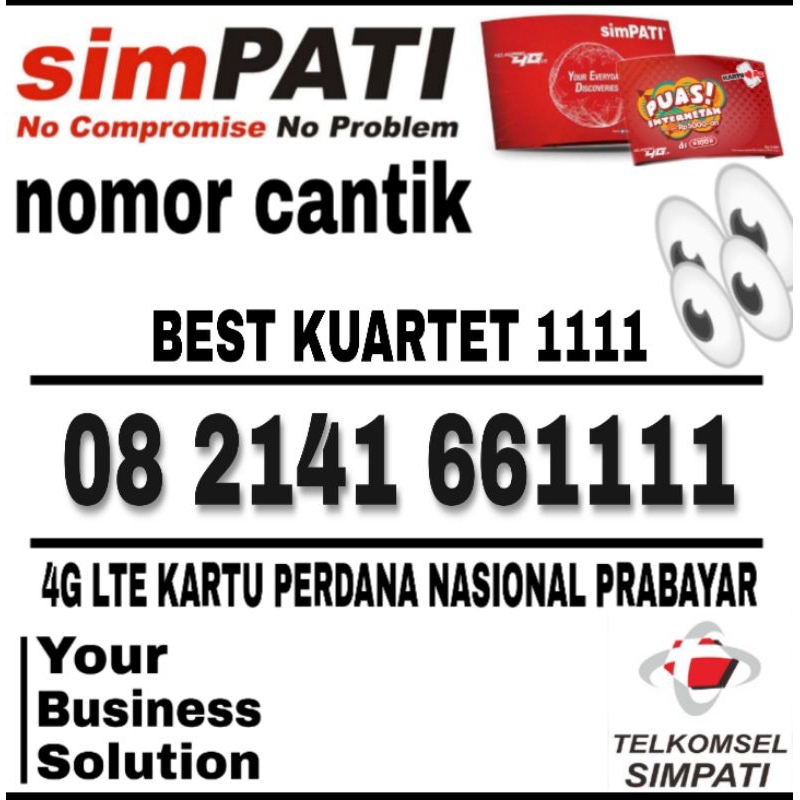 nomor cantik simpati 4G LTE seri kumpulan nomor cantik super
