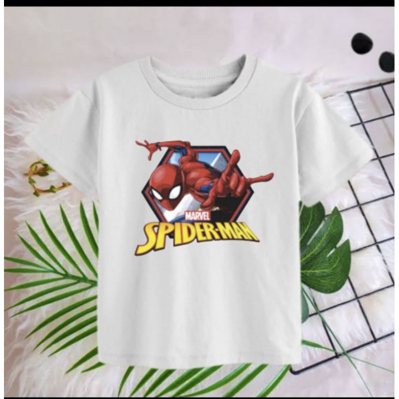 Kaos Anak Spiderman ( Umur 2-13 Tahun ) Cowok / Cewek