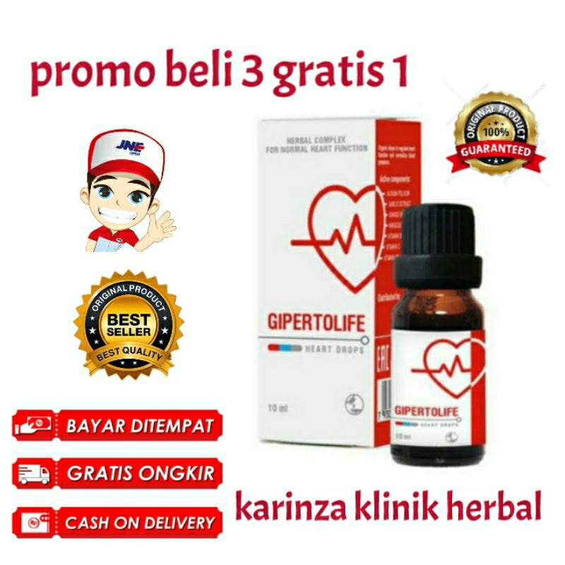 Gipertolife Asli Original Obat Herbal Hipertensi Stroke Jantung BPOM