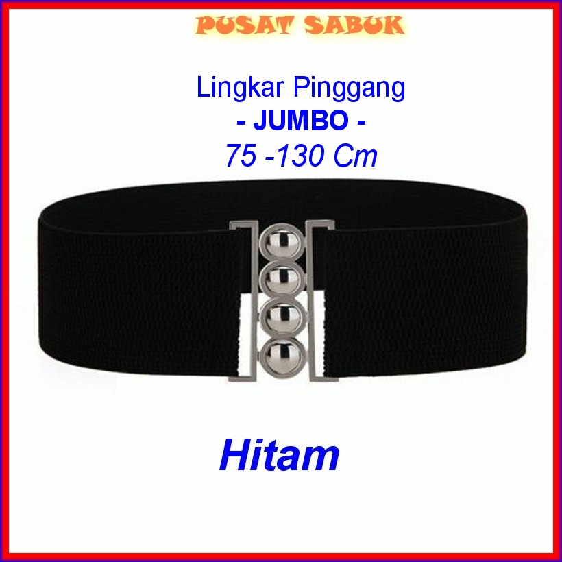 Belt Sabuk Wanita Pita Obi Karet Ikat Pinggang Fashion Gesper Cewek Korea Oby Besar Jumbo Big Women