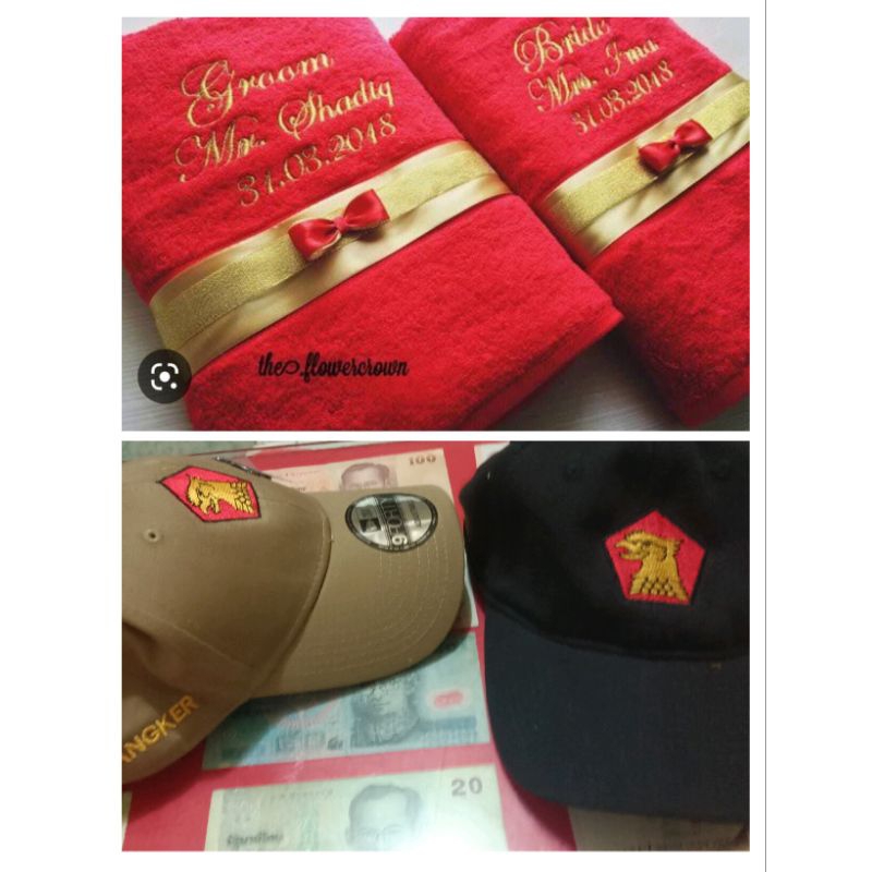 Jasa Bordir Handuk Topi Tas Baju Kaos Gamis Koko 10lusin